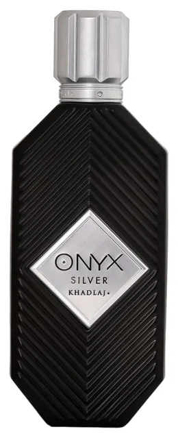 Khadlaj Onyx Silver - Perfume Árabe Unisex Amaderado Especiado - Eau de Parfum 100 Ml Vaporizador