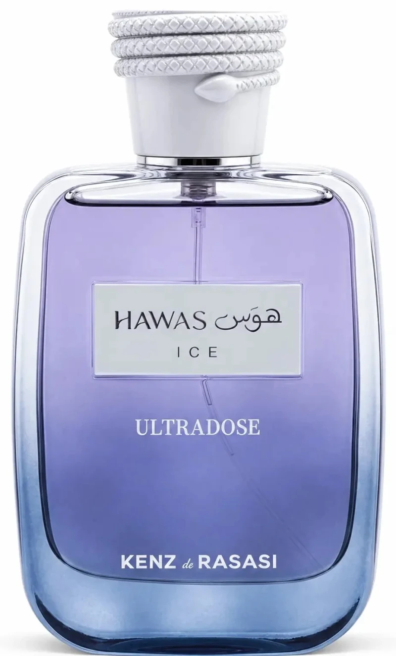 Frasco de Rasasi Hawas Ice Ultradose de Kenz de Rasasi, 100 ml