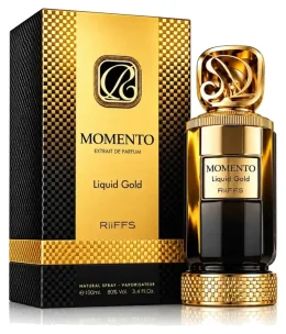 Riiffs Momento Liquid Gold - Perfume Unisex Oriental Dulce Amaderado Especiado - Extrait de Parfum 100 Ml Vaporizador
