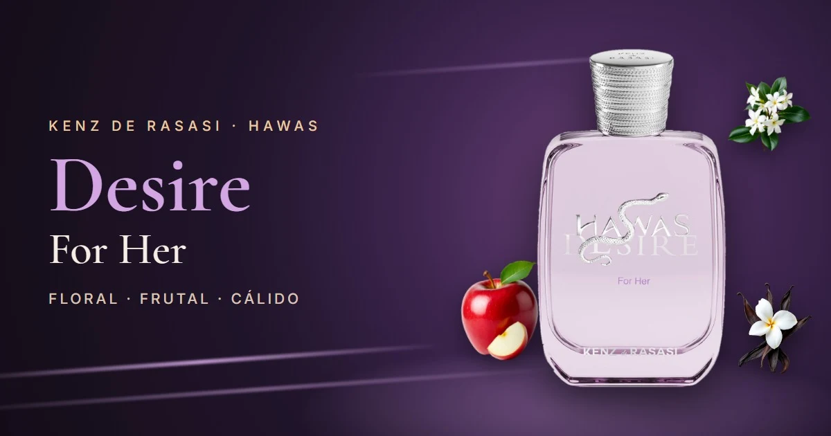 Rasasi Hawas Desire For Her: el Hawas femenino floral de Kenz de Rasasi