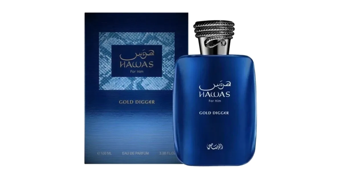 Rasasi Hawas Gold Digger: el Hawas más cálido, con pera, canela y vainilla