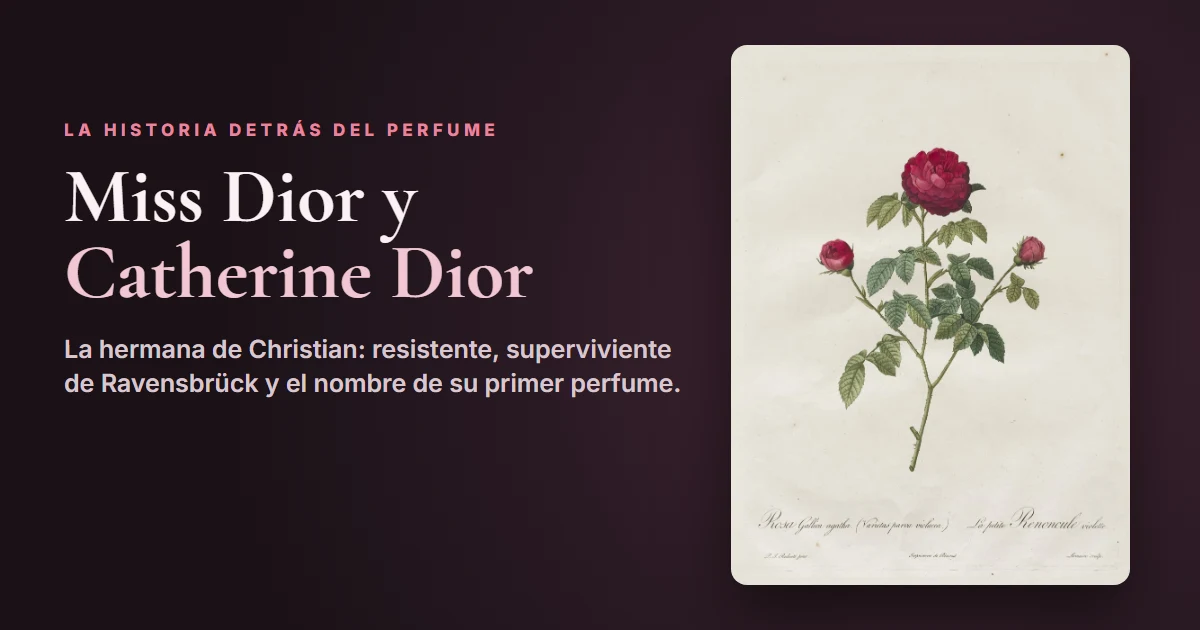 Miss Dior y Catherine Dior: la historia real de la hermana que dio nombre al perfume