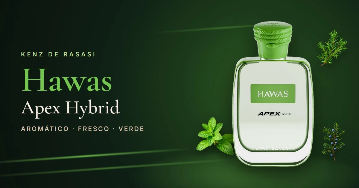 Rasasi Hawas Apex Hybrid: el Hawas más fresco y aromático de Kenz de Rasasi
