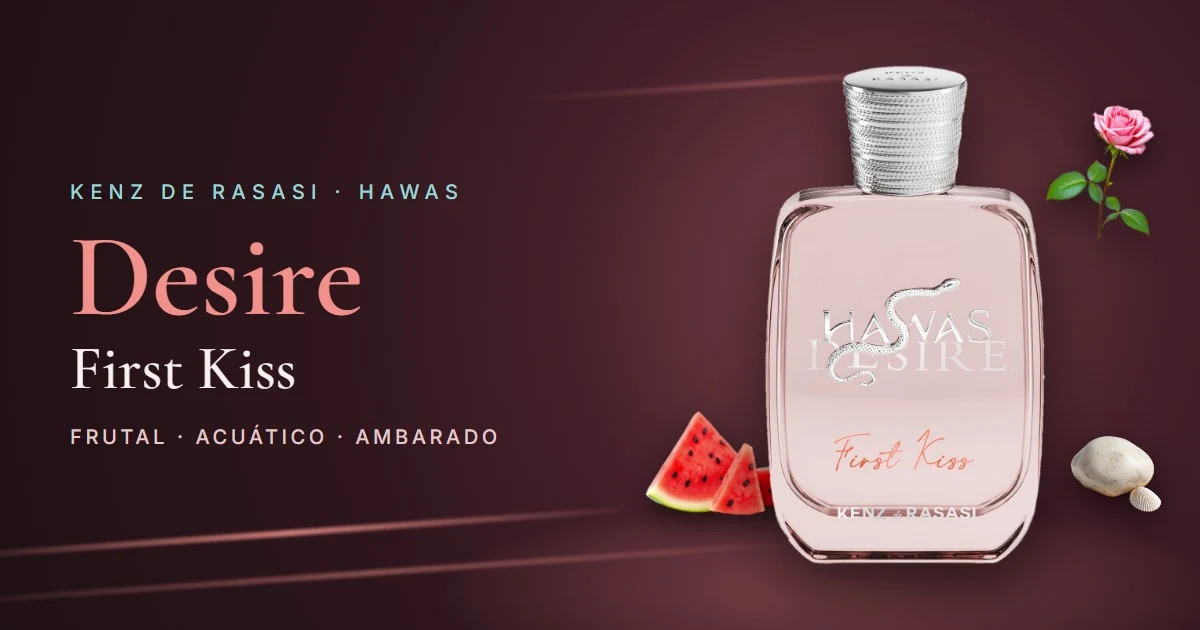 Rasasi Hawas Desire First Kiss: el Hawas femenino de sandía, rosa y ámbar gris