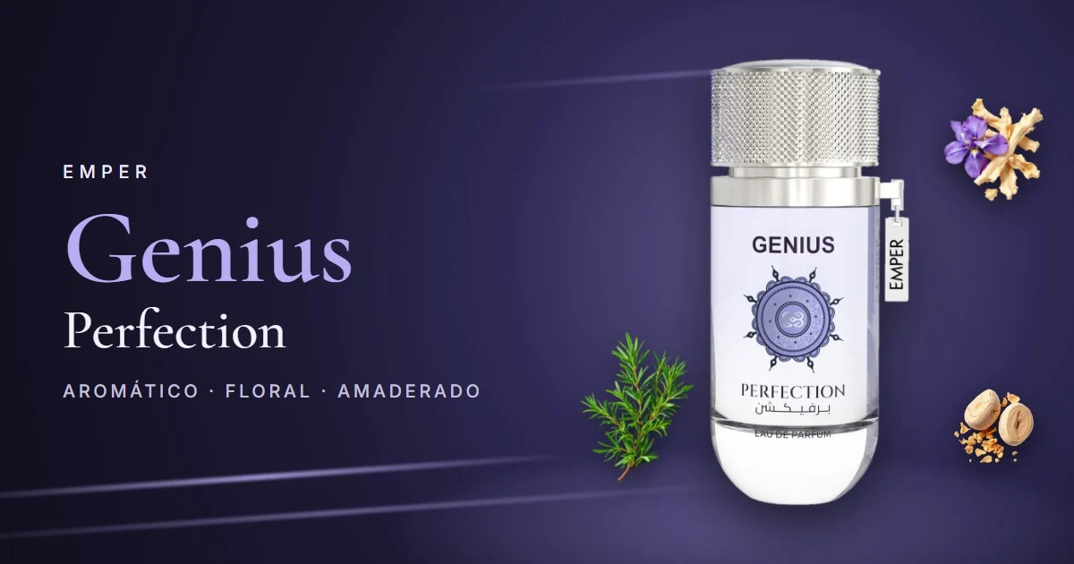 Emper Genius Perfection: romero, neroli e iris sobre maderas finas