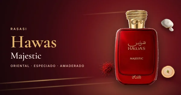 Rasasi Hawas Majestic: el Hawas rojo de azafrán, ámbar gris y maderas