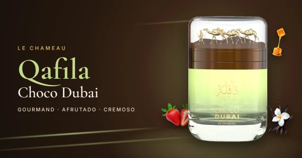 Le Chameau Qafila Choco Dubai: el gourmand de caramelo, miel y fresa