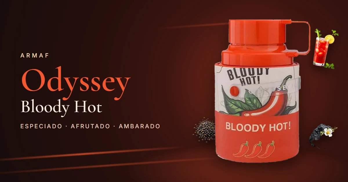 Armaf Odyssey Bloody Hot: el Odyssey más picante, con pimienta, fresa y acorde Bloody Mary