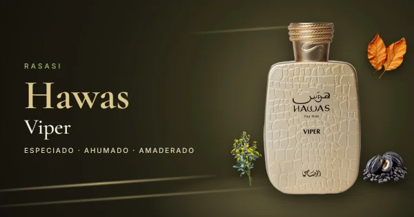 Rasasi Hawas Viper: el Hawas oscuro de hierbas, tabaco y café