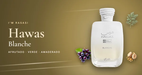 I'm Rasasi Hawas Blanche: el Hawas más limpio, amaderado chipre y unisex