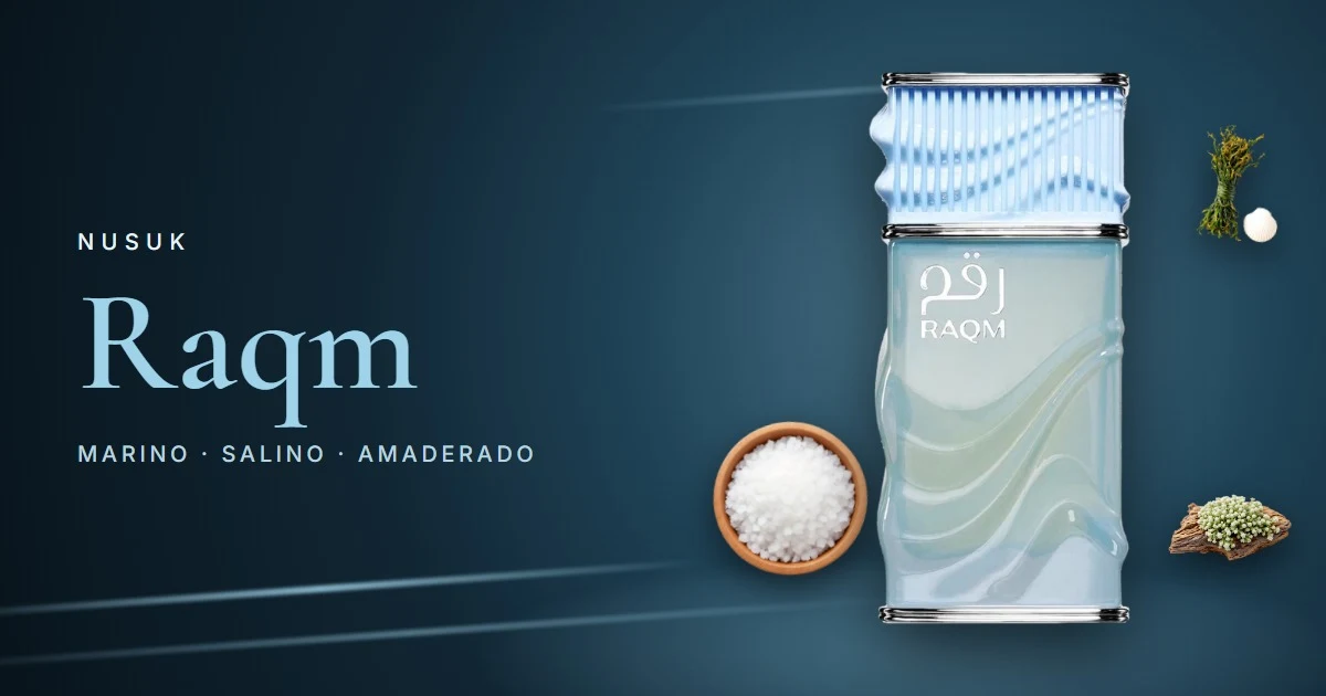 Nusuk Raqm: el perfume que huele a mar, con sal marina, algas y cedro