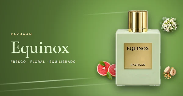 Rayhaan Equinox: el nuevo unisex de 2026 que equilibra pomelo, azahar, vainilla y sándalo