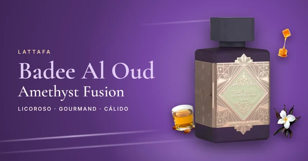 Lattafa Badee Al Oud Amethyst Fusion: el Badee Al Oud más goloso, con amaretto, ron y caramelo (y sin oud)