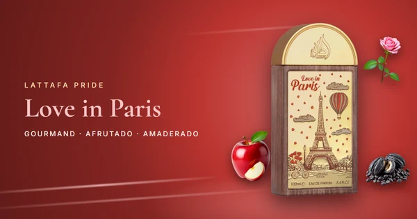 Lattafa Pride Love in Paris: manzana caramelizada, sirope de arce y tonka en el frasco más parisino de Lattafa