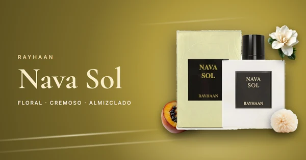 Rayhaan Nava Sol: chicozapote, magnolia y almizcle en un floral cremoso unisex
