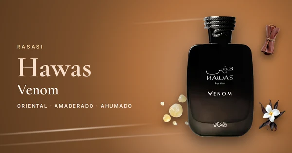 Rasasi Hawas Venom: el Hawas negro de incienso, cuero y vainilla